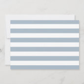 Minimalistisches Kalligrafie-Script Light Blue-Fot Save The Date (Rückseite)