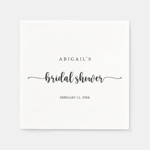 Minimalistisches kalligrafisches Brautparty Napkin Serviette