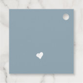 Minimalistisches kalligraphisches Brautparty Geschenkanhänger (Rückseite)