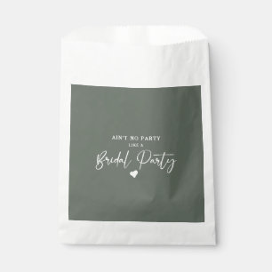 Minimalistisches kalligraphisches Brautparty Geschenktütchen