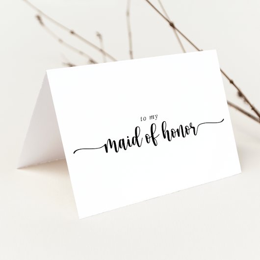 Minimalistisches kalligraphisches Brautparty Viele Dankeskarte