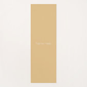 Minimalistisches Kamel-Khaki-individuelle Name-Mon Yogamatte (Vorderseite)