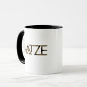 Minimalistisches Katze Design Tasse (Vorderseite Links)