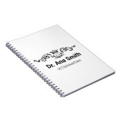 Minimalistisches Katzenveterinärgeschäft Notizblock (Rechte Seite)