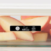 Minimalistisches Kerzenlicht | LOGO-Produkt Etiketten (Befestigt)