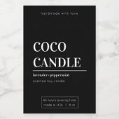 Minimalistisches Kerzensiegel Lebensmitteletikett (Einzelnes Label)