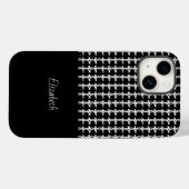 Minimalistisches Kettenmuster Case-Mate iPhone Hülle (Rückseite (Horizontal))
