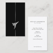 Minimalistisches Kickboxing - Visitenkarte für Kam (Vorne/Hinten)