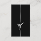 Minimalistisches Kickboxing - Visitenkarte für Kam (Vorderseite)