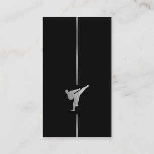 Minimalistisches Kickboxing - Visitenkarte für Kam