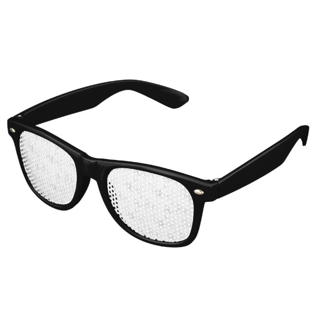 Minimalistisches Kindergeburtstagsmuster Partybrille (Schrägansicht)