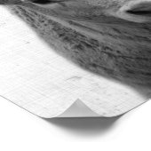 Minimalistisches Kinderzimmer aus schwarzem und we Poster (Ecke)