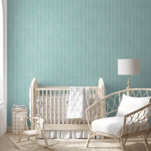 Minimalistisches Kinderzimmer mit Minze, grün gest Tapete
