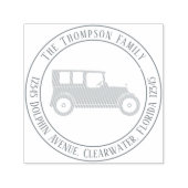 Minimalistisches klassisches Auto Einfache Rücksen Permastempel (Design)