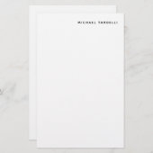 Minimalistisches klassisches Beruflich Briefpapier (Vorne/Hinten)
