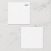 Minimalistisches klassisches Beruflich Mitteilungskarte (Vorne/Hinten)