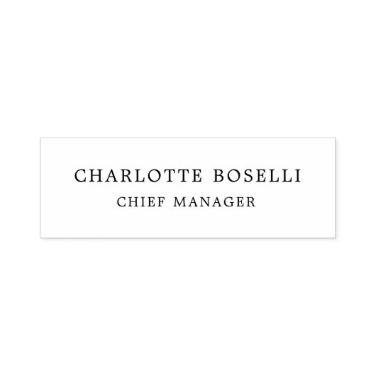 Minimalistisches klassisches Beruflich Permastempel (Design)