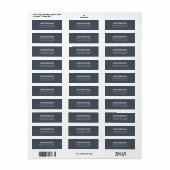 Minimalistisches klassisches Elegant Navy Blue Lab (Vorne)