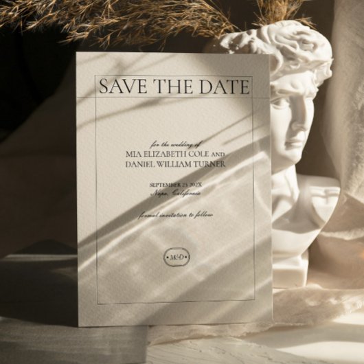 Minimalistisches klassisches Foto Hochzeit speiche