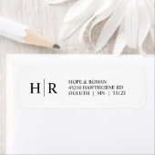 Minimalistisches klassisches Schwarz-weißes Monogr (Insitu)