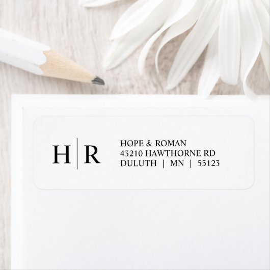 Minimalistisches klassisches Schwarz-weißes Monogr (Insitu)