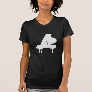 Minimalistisches Klaviertasten-Musikgrafikdesign T-Shirt