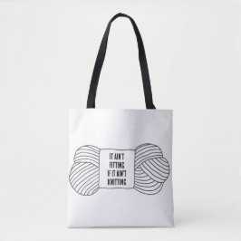Minimalistisches Knetprojektbeutel - Funny Quote Tasche