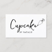 Minimalistisches Konditorei Einfache Bäckerei Visitenkarte (Vorderseite)