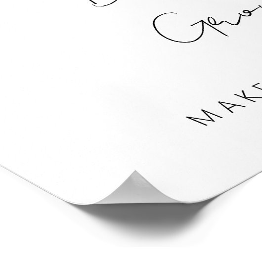 Minimalistisches Konfetti-Ausfahrt-Zeichen Poster (Ecke)