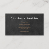 Minimalistisches Kopfbrett Beruflich Visitenkarte (Rückseite)