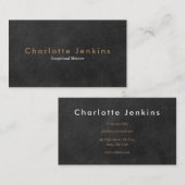 Minimalistisches Kopfbrett Beruflich Visitenkarte (Vorne/Hinten)