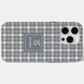 Minimalistisches Korallengrau iPhone Case Elegante (Rückseite (Horizontal))