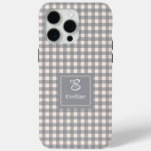 Minimalistisches Korallgraues iPhone-Case Name Mon Case-Mate iPhone Hülle (Rückseite)