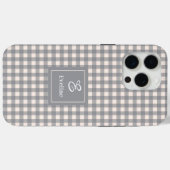 Minimalistisches Korallgraues iPhone-Case Name Mon Case-Mate iPhone Hülle (Rückseite (Horizontal))