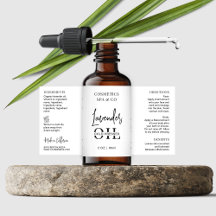 Minimalistisches kosmetisches Flaschenetikett