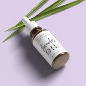 Minimalistisches kosmetisches Flaschenetikett