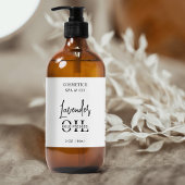 Minimalistisches kosmetisches Flaschenetikett