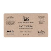 Minimalistisches Krafthaar oder Gesichtsöllenserum (Vorne)