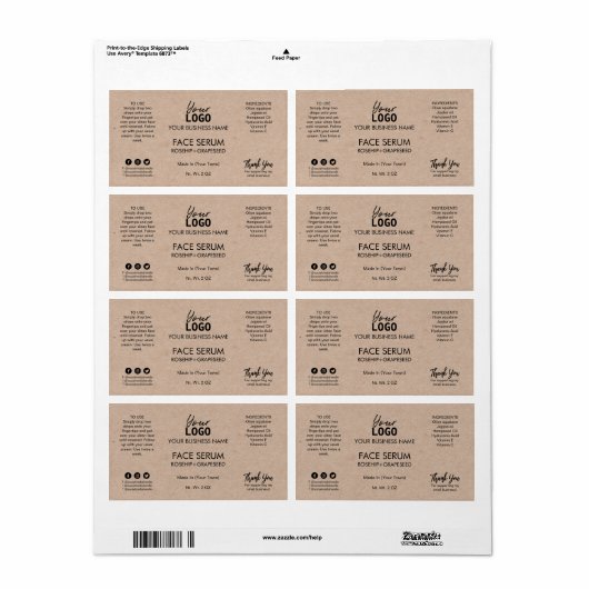 Minimalistisches Krafthaar oder Gesichtsöllenserum (Vorne)