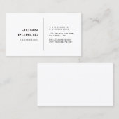 Minimalistisches kreatives Design Modernes Design  Visitenkarte (Vorne/Hinten)