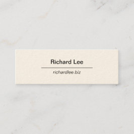 Minimalistisches kundengerechtes mini visitenkarte