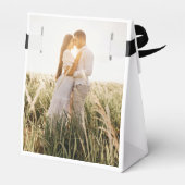Minimalistisches kundenspezifisches Foto danke Ihn Geschenkschachtel (Rückseite)