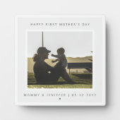 Minimalistisches kundenspezifisches Foto Erster Mu Fotoplatte (Vorderseite)