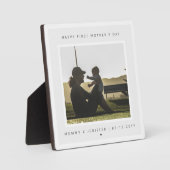 Minimalistisches kundenspezifisches Foto Erster Mu Fotoplatte (Vorderseite)