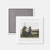 Minimalistisches kundenspezifisches Foto Erster Mu Magnet (Vorderseite/Rückseite)