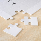 Minimalistisches kundenspezifisches Foto Erster Mu Puzzle (Seite)