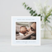 Minimalistisches kundenspezifisches Foto Erster Va Karte (Stehend Vorderseite)