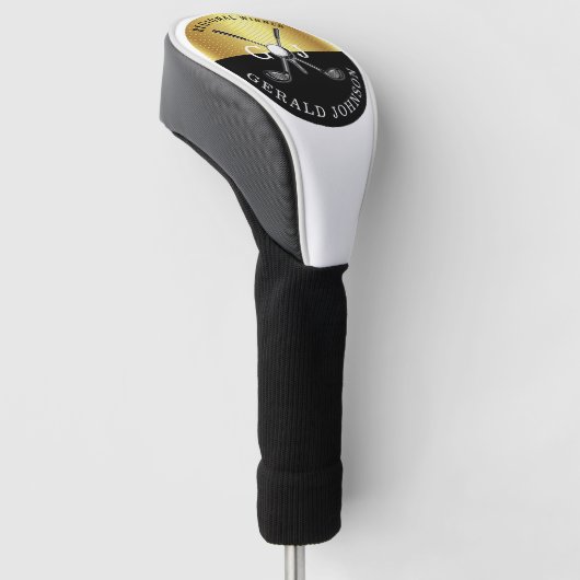 Minimalistisches, kundenspezifisches Golf Monogram Golf Headcover (angewinkelt)