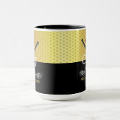 Minimalistisches, kundenspezifisches Golf Monogram Tasse (Zentrum)