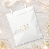 Minimalistisches, kundenspezifisches Monogramm-Dat Geschenktütchen (Ausgeschnitten)